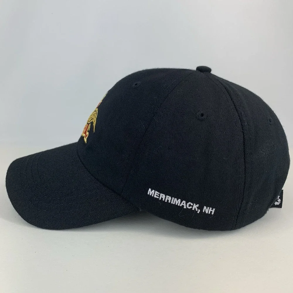 Anheuser Busch Brewery Hat Merrimack, NH Black OSFM Unstructured Baseball Cap